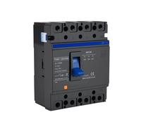 interruptor automático Disyuntor de caja moldeada de cuatro cables trifásico AC MCCB 4P AC400V 100A 125A 150A 160A 200A 250A(160A)