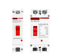 Interruptor Automático Disyuntor de caja moldeada Solar 1P 2P DC, Protector de interruptor de protección de sobrecarga MCCB for fotovoltaica Solar fotovoltaica(2P,250A)