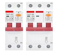 Interruptor Automático Disyuntor de corriente residual con protección contra sobrecorriente 220 V 380 V RCBO 10 A 16 A 20 A 32 A 40 A 63 A 2P 3P 4P 30 mA(3P 30MA,25A)