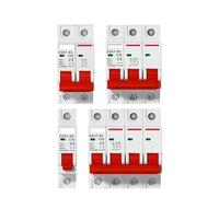 Interruptor Automático Disyuntor mini MCB DZ47 1P 2P 3P 4P 3A-63A CA 230V 400V Tipo C, protector de sobrecarga, montaje en riel DIN, capacidad de corte(3P,32A)