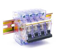 Interruptor Automático,Interruptor Diferencial 1 disyuntor miniatura transparente for riel DIN, 1/2/3/4P, 32 A, uso doméstico, 230-400 V, cortocircuito, sobrecarga, doble(1)