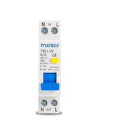 Interruptor Automático,Interruptor Diferencial Disyuntor diferencial automático de corriente residual RCBO 1P+N 6KA de 18 mm, 230 V, 50/60 Hz, protección contra fugas de sobrecorriente(32A)