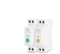 Interruptor Automático Interruptor inteligente Smart Life con WiFi, disyuntor inteligente MCB 1P+N de 63 A, medidor de corriente de voltaje y energía en kWh ajustable(With Metering)