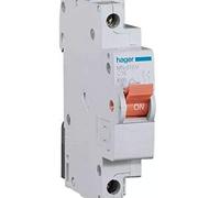 Hager serie mn - Interruptor automático mn 1 polo+neutro 20a curva-c