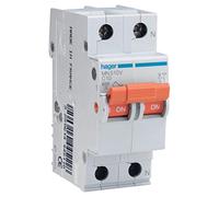 Hager serie mn - Interruptor automático mn bipolar 32a curva-c