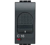 Interruptor automático magnetotérmico16A 1 módBTICINO LivinglightL4301/16 Antracita
