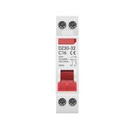Interruptor Automático Mini disyuntor 1P + N MCB 6A 10A 16A 20A 25A 32A, interruptor doméstico en miniatura recortado de montaje en Riel Din(32A)