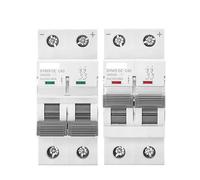 Interruptor Automático Mini disyuntor de energía Solar 1P 2P DC MCB 500V, interruptor de protección contra sobrecarga 6A ~ 63A for interruptor de sistema fotovoltaico(1P,50A)