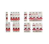 Interruptor Automático Mini disyuntor tipo C de 400V, 1-4P, 3-125A, MCB, Protector de circuito de sobrecarga corta, montaje en carril Din de 35mm, capacidad de rotura 6KA(1P,100A)