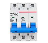 Interruptor automático miniatura outdoorm GYM1 de 3 polos, interruptor de aire de tamaño pequeño, protección de circuito, 400 V CA, 50/60 Hz. (10A)
