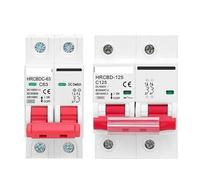 Interruptor Automático Minidisyuntor solar de 2 polos CC, 1000 V, 6 A-125 A, protección contra sobrecargas for sistemas fotovoltaicos.(20A)