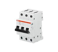 Interruptor automático S203M-C16, 3P, curva tipo C, 16 A, capacidad de corte máxima de 10 kA a 400 VAC (Referencia: ABB 2CDS273001R0164)