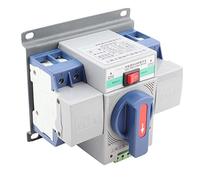 Interruptor Automático Transferencia Dual 63A 2P 230V Disyuntor ATS Montaje Carril DIN Eléctrico Residencial Industrial