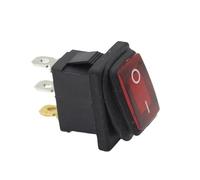 Interruptor barco a prueba de agua KCD1 de 3 pines con botón de luz, interruptor de encendido con joystick de 23 x 17 mm, a prueba de aceite y polvo, encendido/apagado(50R,220V)