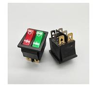 Interruptor basculante, 1 Interruptor de lámpara Doble Kcd8 de 6 Pines, 16 A, 250 V, 20 A, 125 V, Interruptor Impermeable, Interruptor de alimentación Marina Kcd6(Rg2d6p)