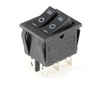 Interruptor basculante, 1 Interruptor de lámpara Doble Kcd8 de 6 Pines, 16 A, 250 V, 20 A, 125 V, Interruptor Impermeable, Interruptor de alimentación Marina Kcd6(B3d6p)