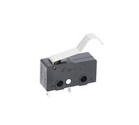 Interruptor basculante, 10 Uds., microinterruptor de 2/3 pines NO/NC, miniinterruptor límite 5A 250VAC KW11-3Z, palanca arco rodillo, microinterruptores acción a presión(2p Curved Handle)