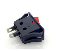 Interruptor basculante 20 A 125 V CA, 28 x 14 mm, encendido/apagado SPST, 3 pines, LED de 12 V, 2 posiciones, 15 A 250 V CA con enclavamiento.(2P The red cap)