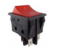 Interruptor basculante, 4 pines 16 A 250 VAC 28,5 x 21,9 mm basculante iluminado (2)