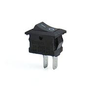 Interruptor basculante 5/10 Uds. Lote de miniinterruptor de botón negro 6A 250V KCD1 2 pines interruptor basculante de encendido/apagado a presión 15MM * 10MM negro rojo(Noir,10 pcs)