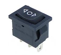 Interruptor basculante 5 uds KCD1 Mini negro 3 pines/6 pines interruptor basculante de encendido/apagado AC 6A/250V10A/125V(3 Pin Self Reset,5PCS)