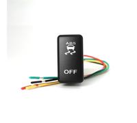 Interruptor Basculante Apto para Toyota Land Cruiser Hilux Prado 120 2006-2009, luz, altavoz, bocina, interruptor con cable Botonera Elevalunas (ABS Off)