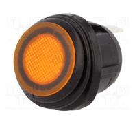 Interruptor basculante bipolar 10a/250vac ip65 luminoso naranja off-on