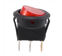 Interruptor basculante bipolar ON OFF rojo 3 pines 220 V