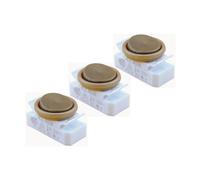 Interruptor basculante BJB 43.409 3 unidades interruptor redondo basculante ON/OFF para iluminación de PVC empotrable para lámparas, repuesto pequeño, dorado