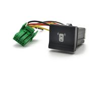 Interruptor Basculante Botonera Elevalunas 1 botón de interruptor de luz LED de coche con cable de conexión apto para VW apto para Polo 6C 2014 2015 accesorios para automóviles