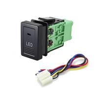 Interruptor Basculante Botonera Elevalunas 1 unidad de botón de interruptor de volante de estacionamiento LED BSM DRL apto para Suzuki SX4 Swift para Grand para Vitara 06-12 Auto(LED)