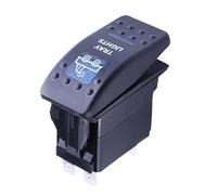 Interruptor Basculante Botonera Elevalunas Interruptor basculante de palanca ARB de 12 V y 20 A, 5 pines, luz LED azul, apto para autobuses, barcos, autocaravanas, remolques, etc.(Tray Light)
