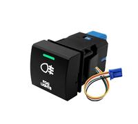 Interruptor Basculante Botonera Elevalunas Interruptor de botón, luz verde y blanca, luz antiniebla, bocina fija para garaje, tipo momentáneo, apto para Toyota para Camry(FOG LIGHTS)