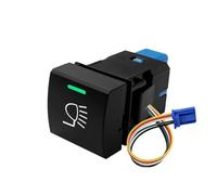 Interruptor Basculante Botonera Elevalunas Interruptor de botón, luz verde y blanca, luz antiniebla, bocina fija para garaje, tipo momentáneo, apto para Toyota para Camry(T-RIGHT LIGHT)