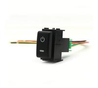 Interruptor Basculante Botonera Elevalunas Interruptor de luz antiniebla trasera, botón diferencial trasero con cable apto para Nissan Y62 para Altima X-TRAIL 2008-2015(Power)