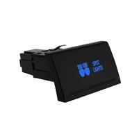 Interruptor Basculante Botonera Elevalunas Interruptor pulsador LED azul de 12 V, grabado con láser y cable, apto para Amarok, VW, caravanas horizontales, accesorios para coche.(Spot Lights)