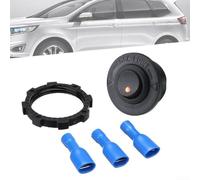 Interruptor basculante con indicador LED rojo para uso de 12 V 24 V CC en autocaravanas para autocaravanas, barcos y caravanas