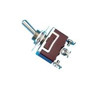 Interruptor basculante de 12 mm IP22 KN3C-102 Pasador de tornillo 3 Interruptor de botón de 2 velocidades con tapa impermeable Madera pegada Punto plateado