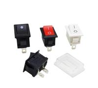 Interruptor basculante de 21 x 15 mm, 2/3/4/6 pines de latón, dos/tres posiciones, KCD1-101, interruptor de encendido/apagado, fijación y reinicio, 250 V/6 A, 125 V/10 A (7)