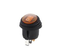 Interruptor basculante de 5 a 10 piezas, mini barco redondo impermeable LED 3 pines KCD1 encendido apagado 12 V 220 V/132