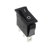 Interruptor basculante de 5 piezas, KCD3 220 V ON/Off SPST tiro unipolar 2 3 posiciones 20 A 125 VAC con luz LED/172(Black)