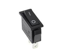 Interruptor basculante de 5 piezas, KCD3 220 V ON/Off SPST tiro unipolar 2 3 posiciones 20 A 125 VAC con luz LED/172(Black 2Pin)