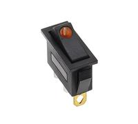 Interruptor basculante de 5 piezas, KCD3 220 V ON/Off SPST tiro unipolar 2 3 posiciones 20 A 125 VAC con luz LED/172(Yellow cat eye)