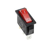 Interruptor basculante de 5 piezas, KCD3 220 V ON/Off SPST tiro unipolar 2 3 posiciones 20 A 125 VAC con luz LED/172(Red light)