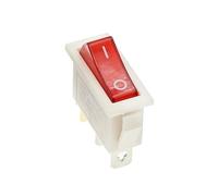 Interruptor basculante de 5 piezas, KCD3 220 V ON/Off SPST tiro unipolar 2 3 posiciones 20 A 125 VAC con luz LED/172(White red light)