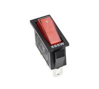 Interruptor basculante de 5 piezas, KCD3 220 V ON/Off SPST tiro unipolar 2 3 posiciones 20 A 125 VAC con luz LED/172(Red light 800W)