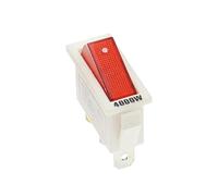 Interruptor basculante de 5 piezas, KCD3 220 V ON/Off SPST tiro unipolar 2 3 posiciones 20 A 125 VAC con luz LED/172(Red light 4000W)