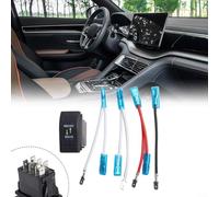 Interruptor basculante de 7 pines con luz LED, apto para controlar las luces del vehículo, 12 V, 20 A, 24 V, 10 A, resistente al agua