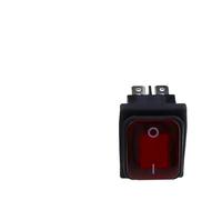 Interruptor basculante de alta resistencia 30x22, 12 V, rojo, 220 V, 16 A, 250 V CA, KCD4-201, DPST, 4 pines, 1 unidad(6PIN,RED_220V)