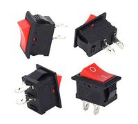 Interruptor basculante de barco de 10 Uds., Interruptor basculante redondo de palanca de 2 pines para interruptor de electrodomésticos KCD1-101